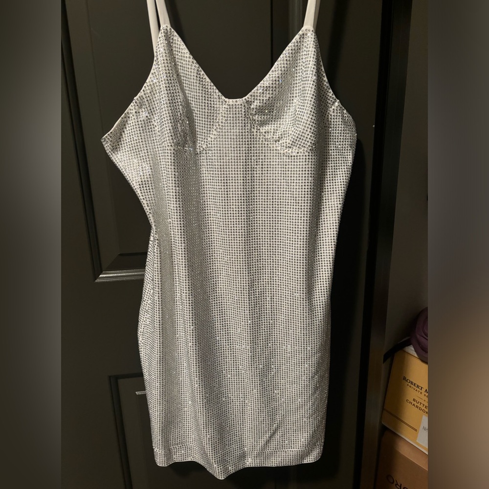 Heiress Beverly Hills White Sparkle Dress size XL